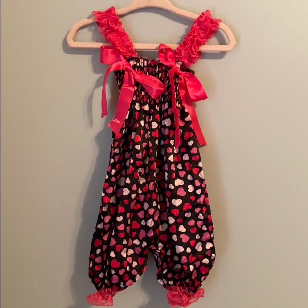Handmade heart romper